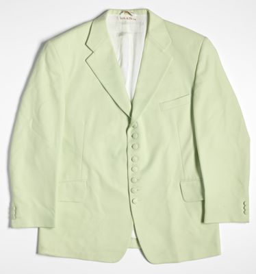 Lime green suit jacket and pants worn by Ira Tucker Sr.