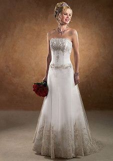 Toile De Jouy Fit And Flare Floor Gown