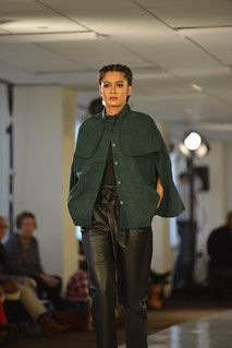 Forest Green Cotton Twill Oversized Utility Jacket