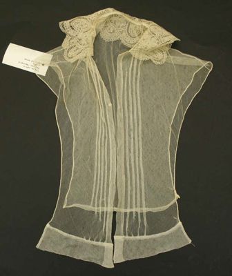 Cream Silk Linen Detachable Lace Collar