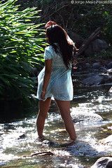 Navy White Striped Oversized Cotton Shirt Dress