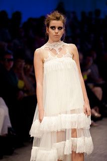 White Synthetic Tent Shift Dress