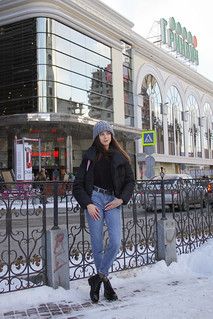 Black Nylon Oversized Quilted Puffer Jacket