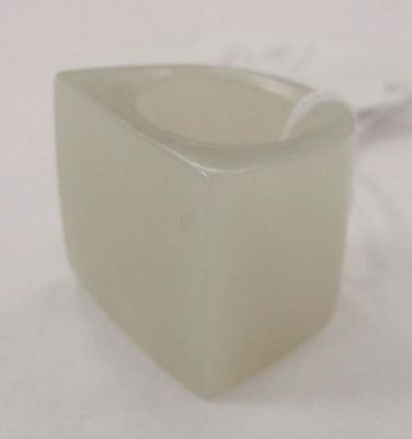Pale Green Jade Archer's Ring