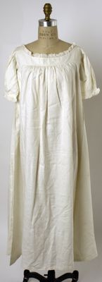 Cream Linen Tent Silhouette Nightgown