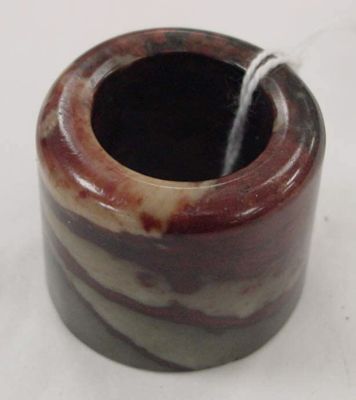Dark Green Jade Thumb Ring