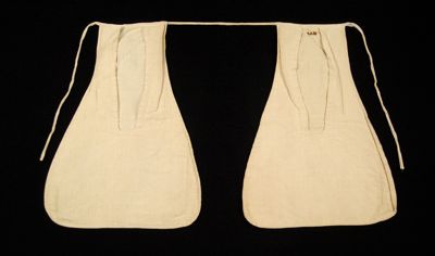 Cream Linen Tie-On Pockets