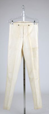 Cream Wool Military Dress Trousers