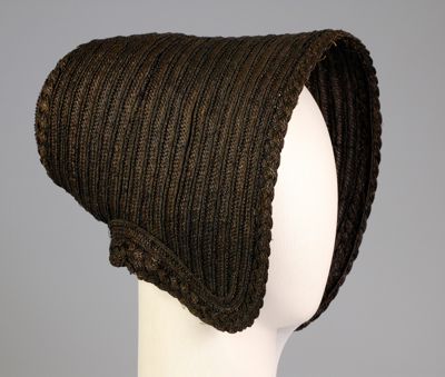 Mourning poke bonnet