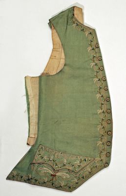 Sage Green Silk Gentleman's Fitted Waistcoat