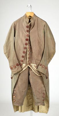 Sage Green Silk Three-Piece Frock Coat Suit