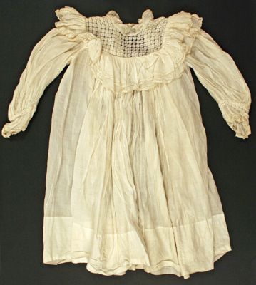 Cream Cotton Child's Smocked Dress