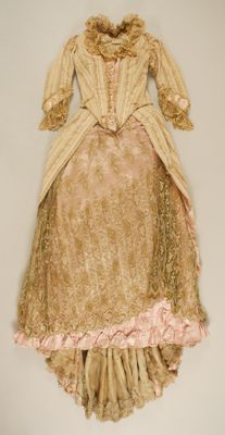 Champagne Silk Dinner Dress with Lace Overlay