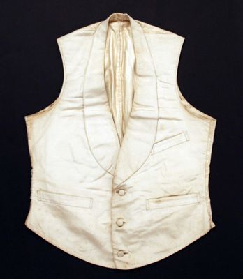 Cream Silk High-Waisted Formal Waistcoat