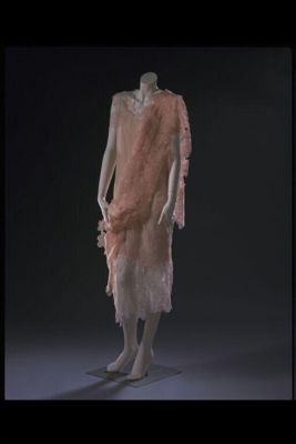 Pink Hand-Dyed Silk Chiffon Evening Ensemble