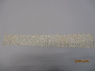 Flemish Bobbin Lace Lappets with Intricate Openwork