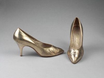 Pair of leather shoes, retailed by The London Shoe Company, London, 1960