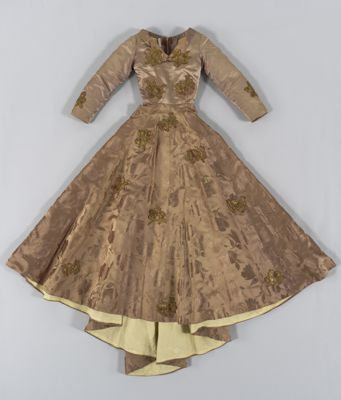 Miniature copy of First Lady Truman's evening gown by Ann Lowe