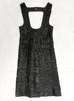 Plastic pinafore dress, designed by André Courrèges, France, ca. 1967