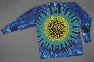 Royal Blue Tie-Dyed Cotton Long-Sleeve T-Shirt
