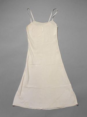 Cream Silk Crepe Bias-Cut Slip Petticoat