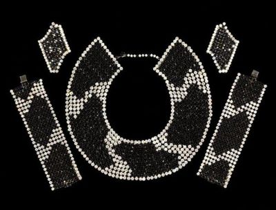 Black Rhinestone Statement Cuff Bracelet