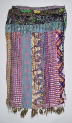 Man's kaftan, patchwork of many fabrics, Great Britain, 1969-70s.