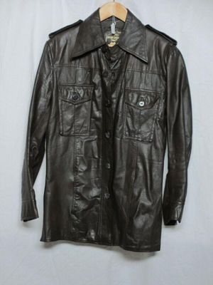Brown leather jacket, made by Howard Stone, Great Britain, 1972.