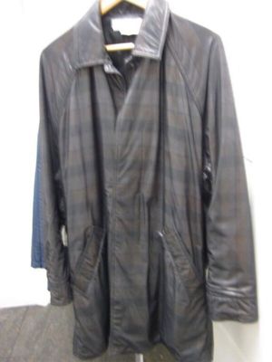 Charcoal Grey Oversized Nylon Raincoat