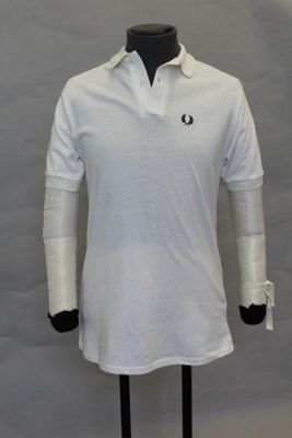 T-shirt, white cotton, Fred Perry, Great Britain, 1993