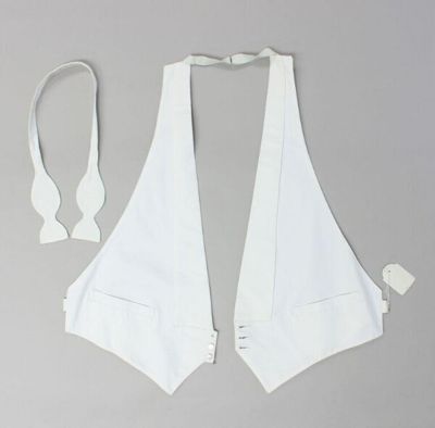 White Cotton Marcella Evening Waistcoat