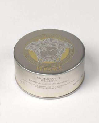 Silver Cardboard Versace Blusher Compact Packaging