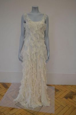 Evening dress, silk chiffon, designed by Christian Dior, France, 2007