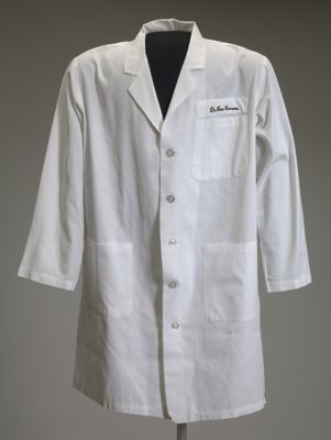 White lab coat worn by Dr. Ben Carson