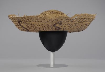 Straw sombrero hat associated with Civil Rights campaign, Camden, Alabama