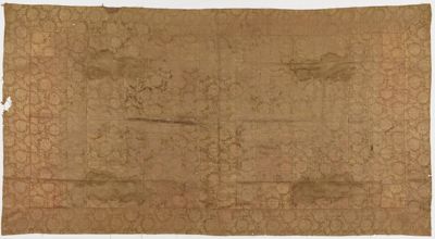 Golden Brown Silk Brocade Buddhist Monk Kesa