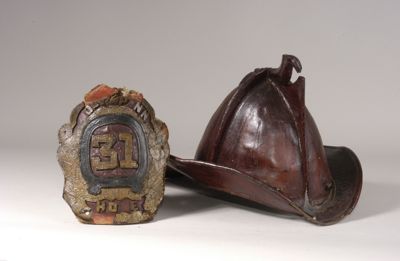 Fire Helmet, "South Penn 31 Hose"