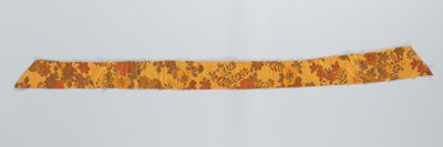 Orange Floral Print Cotton Polyester Sash
