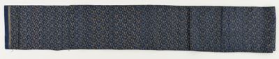 Dark Blue Silk Obi with Gold Thread