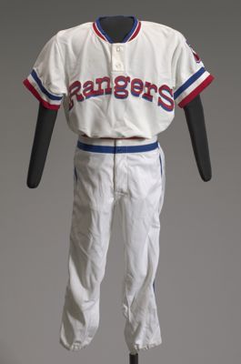 Texas Rangers baseball uniform short pants worn by Charley Pride