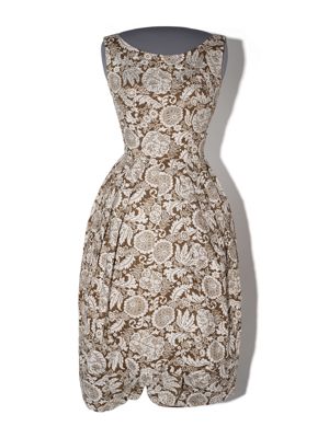Cotton Feedsack Floral Print Day Dress