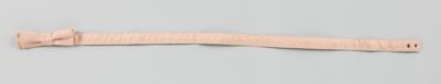 Light Pink Synthetic Organza Belt with Bow