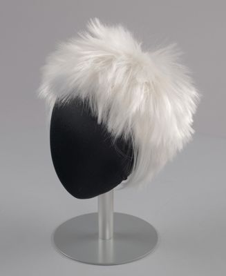 White Synthetic Performance Wig with Voluminous Styling