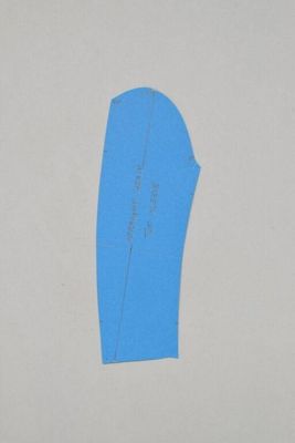 Blue Cardboard Tailoring Pattern Piece for Jacket