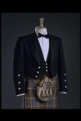 Black Cotton Highland Formal Dress Shirt
