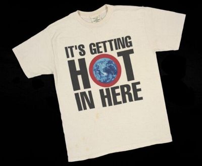 Cream Cotton Greenpeace Environmental Activism T-Shirt