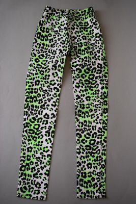 Jeans, printed cotton, by Modzart, Great Britain, 1977.
