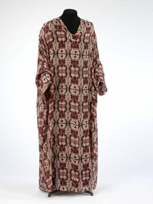 Printed silk kaftan, designed by Mr Fish, Great Britain, 1973