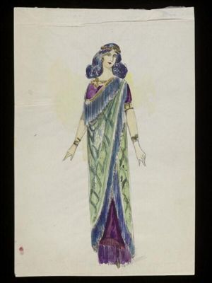 Sage Green Silk Indian Style Theatrical Sari