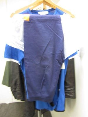 Navy Blue Cotton Olympic Ceremony Athletic Ensemble